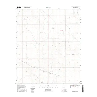 2017 Map of Custer Mountain, 2017 Print