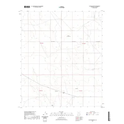 2020 Map of Custer Mountain, 2020 Print