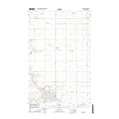 2014 Map of Cut Bank, 2014 Print