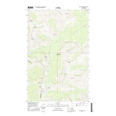2017 Map of Cut Bank Pass, 2017 Print