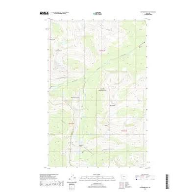 2020 Map of Cut Bank Pass, 2020 Print