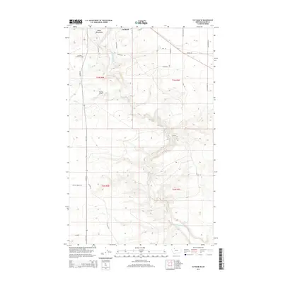 2014 Map of Cut Bank SE, 2014 Print