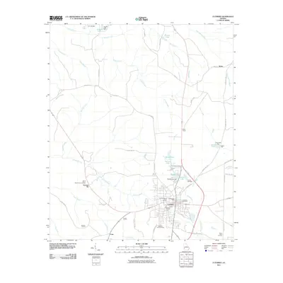 2011 Map of Cuthbert, 2011 Print
