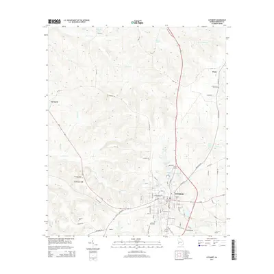 2014 Map of Cuthbert, 2014 Print
