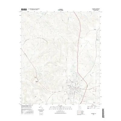 2017 Map of Cuthbert, 2017 Print