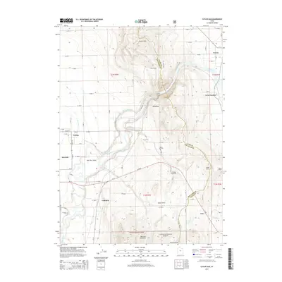 2014 Map of Cutler Dam, 2014 Print