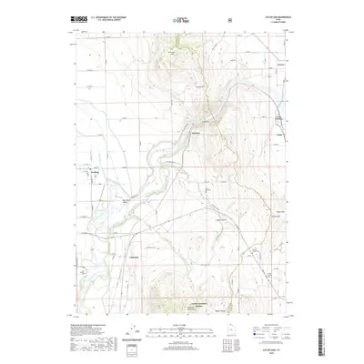 2020 Map of Cutler Dam, 2020 Print