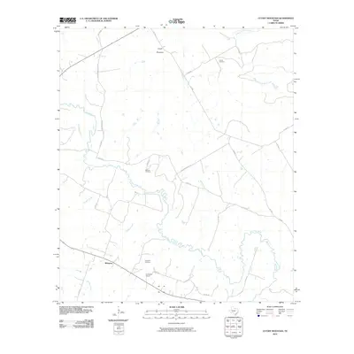 2010 Map of Cutoff Mountain, 2010 Print