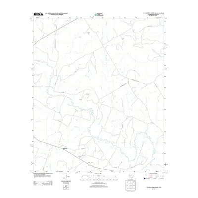 2012 Map of Cutoff Mountain, 2012 Print