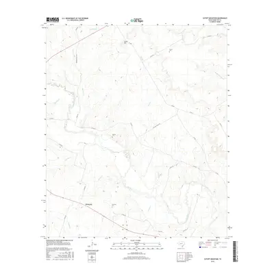 2016 Map of Cutoff Mountain, 2016 Print
