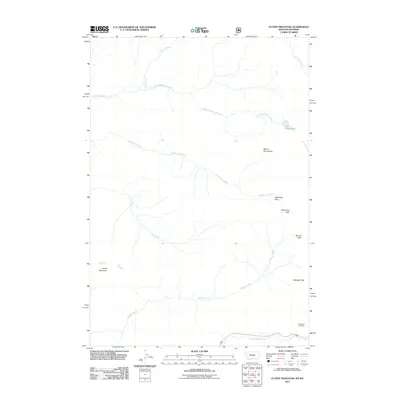 2011 Map of Cutoff Mountain, 2011 Print
