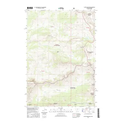 2017 Map of Cutoff Mountain, 2017 Print