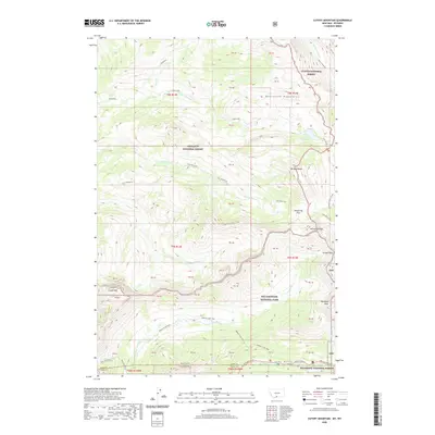 2020 Map of Cutoff Mountain, 2020 Print