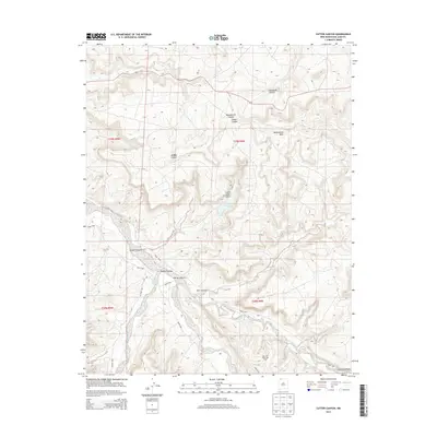 2013 Map of Cutter Canyon, 2013 Print