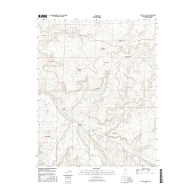 2017 Map of Cutter Canyon, 2017 Print