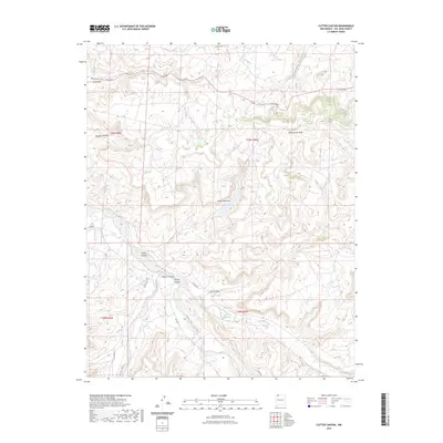 2023 Map of Cutter Canyon, 2023 Print