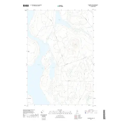 2021 Map of Cuxabexis Lake, 2021 Print