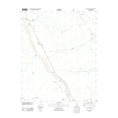 2012 Map of Cuyama Peak, 2012 Print
