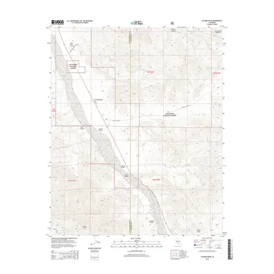 2015 Map of Cuyama Peak, 2015 Print