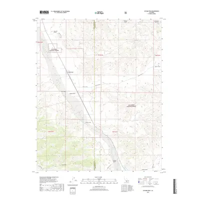 2018 Map of Cuyama Peak, 2018 Print