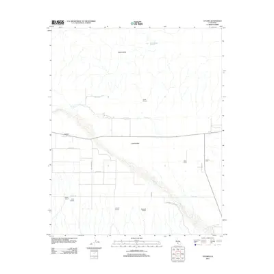 2012 Map of Cuyama, 2012 Print