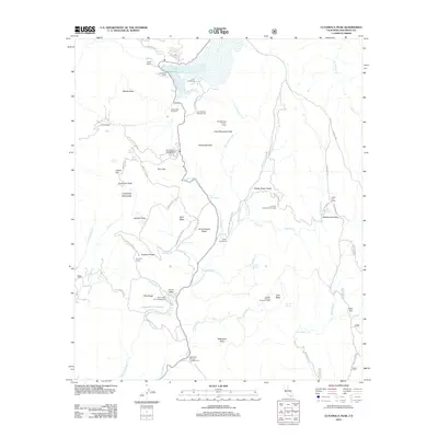 2012 Map of Cuyamaca Peak, 2012 Print