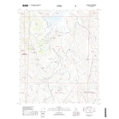 2018 Map of Cuyamaca Peak, 2018 Print