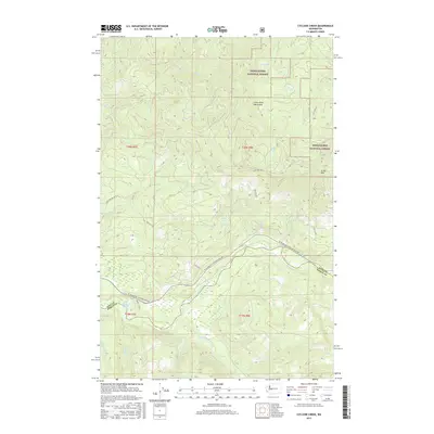 2017 Map of Cyclone Creek, 2017 Print