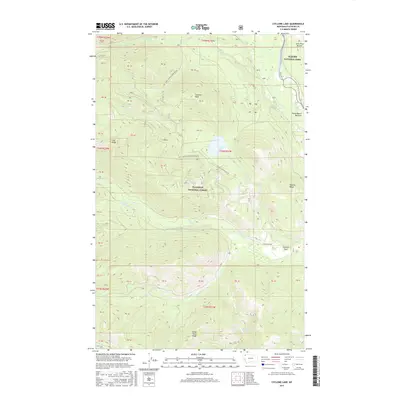 2017 Map of Cyclone Lake, 2017 Print