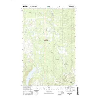 2017 Map of Cygnet Lake, 2017 Print