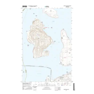 2017 Map of Cypress Island, 2017 Print
