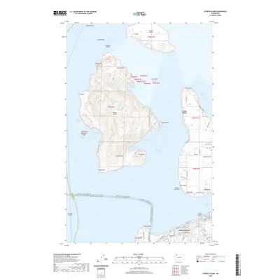 2020 Map of Cypress Island, 2020 Print
