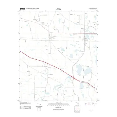2012 Map of Cypress, 2012 Print