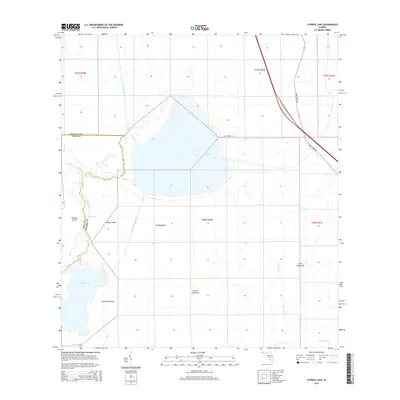 2015 Map of Cypress Lake, 2015 Print