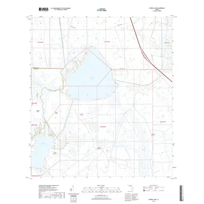 2018 Map of Cypress Lake, 2018 Print