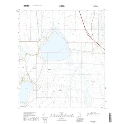 2021 Map of Cypress Lake, 2021 Print