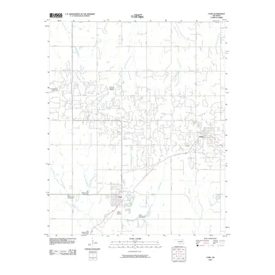 2010 Map of Cyril, 2010 Print