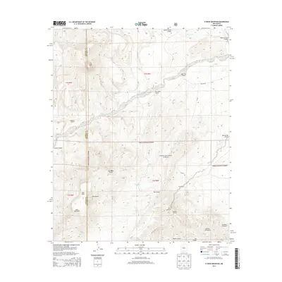 2013 Map of D Cross Mountain, 2013 Print
