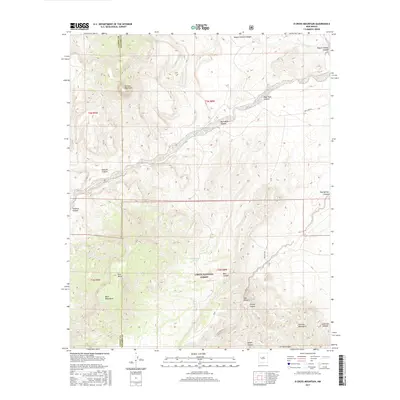 2017 Map of D Cross Mountain, 2017 Print