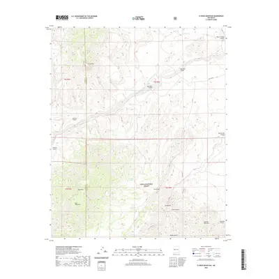 2020 Map of D Cross Mountain, 2020 Print