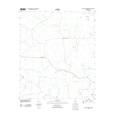 2012 Map of Dabney Crossroads, 2012 Print
