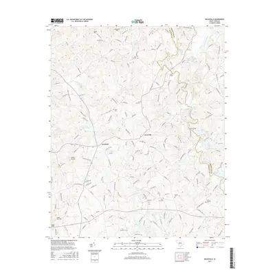 2017 Map of Dacusville, 2017 Print