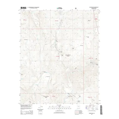 2014 Map of Dagger Peak, 2014 Print