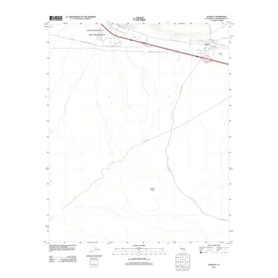 2012 Map of Daggett, 2012 Print