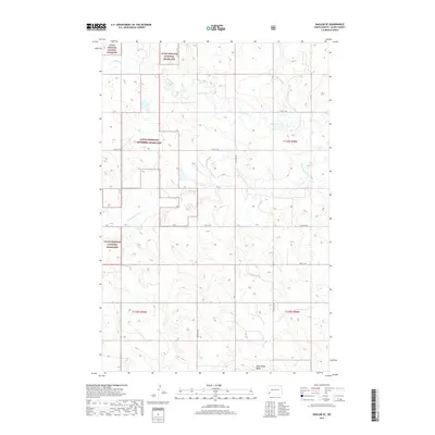 2017 Map of Daglum SE, 2017 Print
