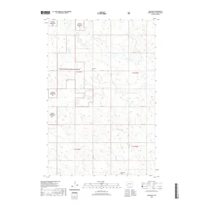 2020 Map of Daglum SE, 2020 Print