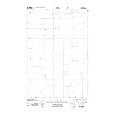 2011 Map of Daglum SW, 2011 Print