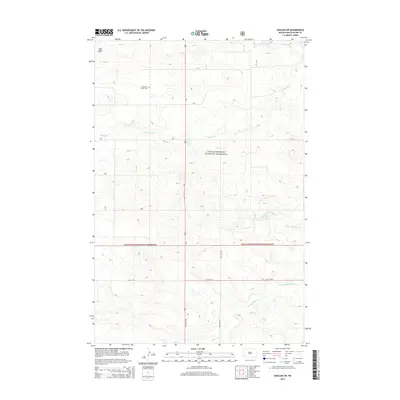 2014 Map of Daglum SW, 2014 Print