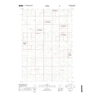 2018 Map of Daglum SW, 2018 Print
