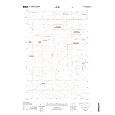 2020 Map of Daglum SW, 2020 Print